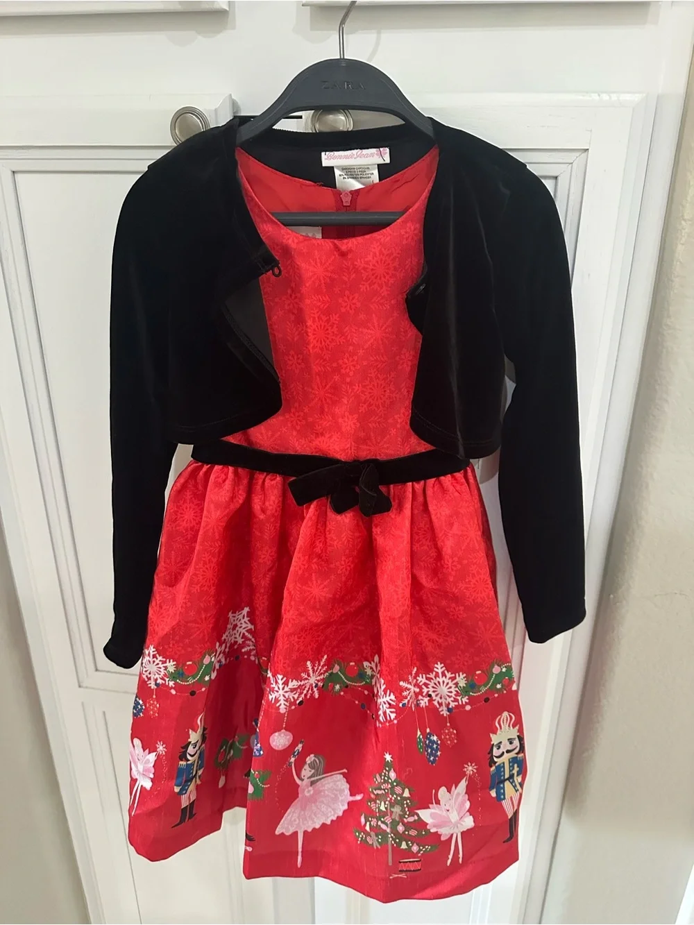 Two Dresses, Holiday themed and Party Dress, both come with detachable jacket